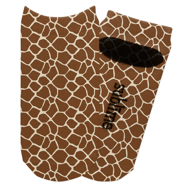 Custom Giraffe Print Adult Ankle Socks