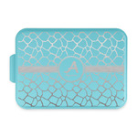 Giraffe Print Aluminum Baking Pan with Teal Lid (Personalized)