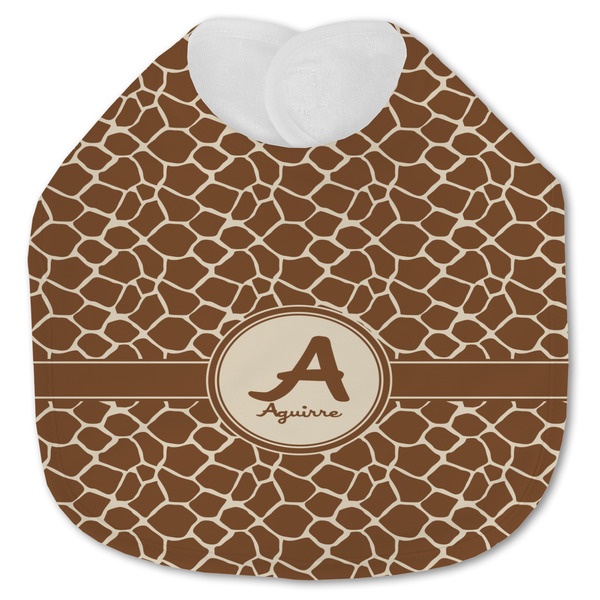 Giraffe Print Baby Bib - AFT closed