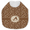 Giraffe Print Jersey Knit Baby Bib w/ Name and Initial
