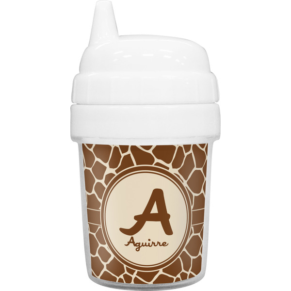 Custom Giraffe Print Baby Sippy Cup (Personalized)