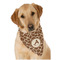 Giraffe Print Dog Bandana Scarf w/ Name and Initial
