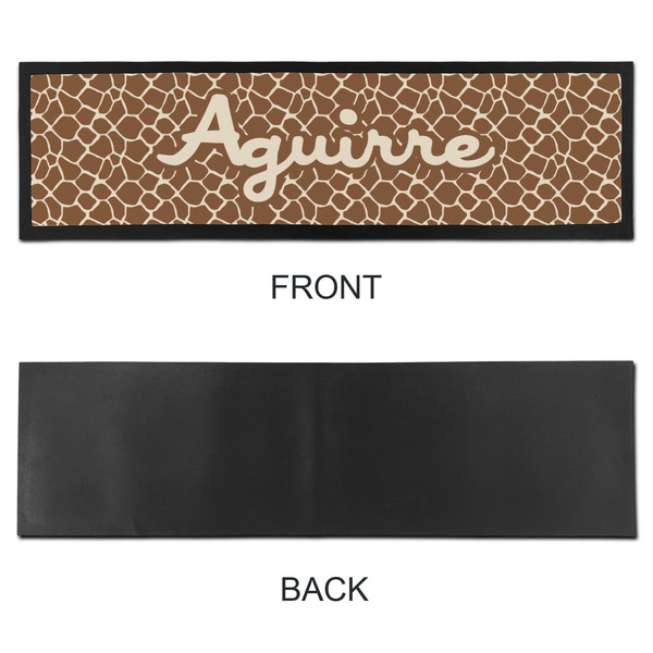 Giraffe Print Bar Mat - Large - APPROVAL