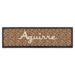 Giraffe Print Bar Mat - Large (Personalized)