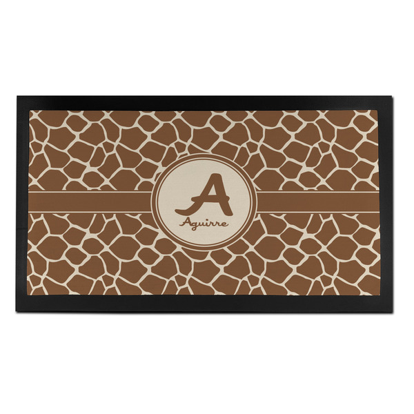 Giraffe Print Bar Mat - Small - FRONT