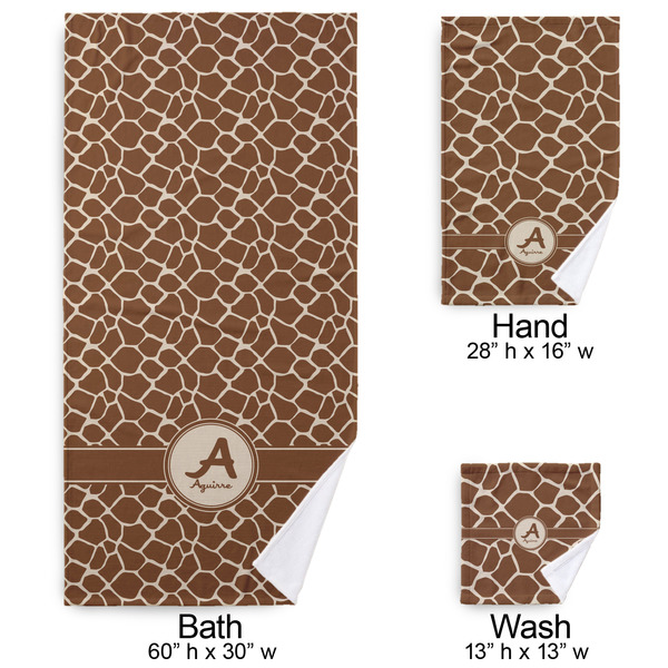 Giraffe Print Bath Towel Sets - 3-piece - Approval