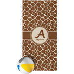 Giraffe Print Beach Towel (Personalized)