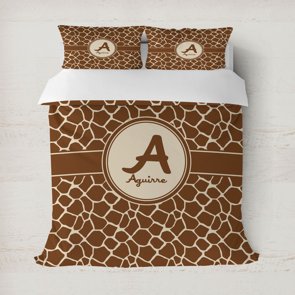 Custom Giraffe Print Duvet Cover (Personalized)