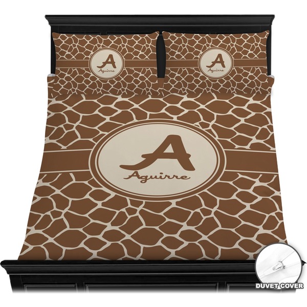 Giraffe Print Bedding Set (Queen) - Duvet