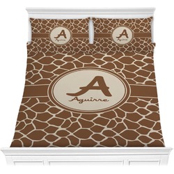 Giraffe Print Comforter Set - Full / Queen (Personalized)
