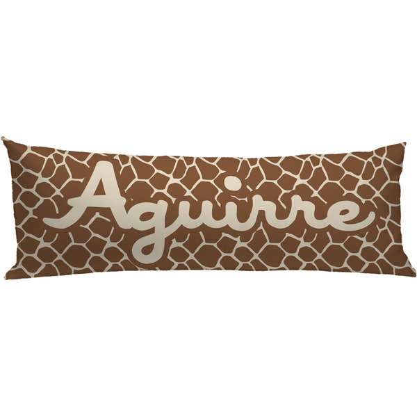 Custom Giraffe Print Body Pillow Case (Personalized)