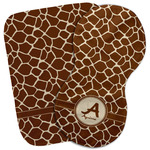 Giraffe Print Burp Cloth (Personalized)