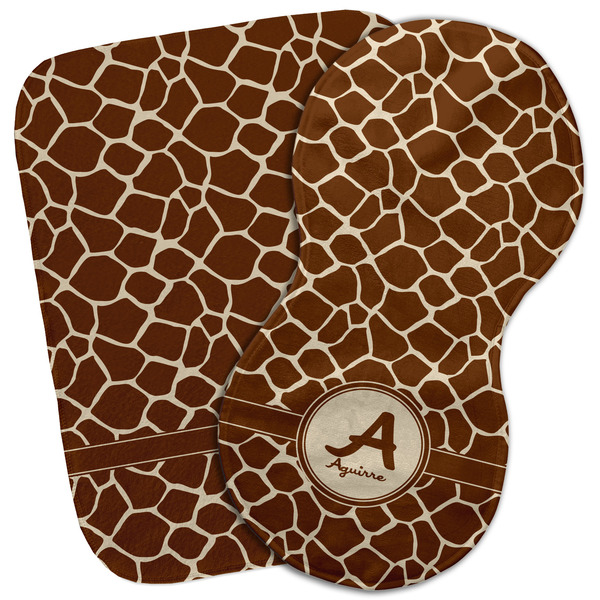 Custom Giraffe Print Burp Cloth (Personalized)