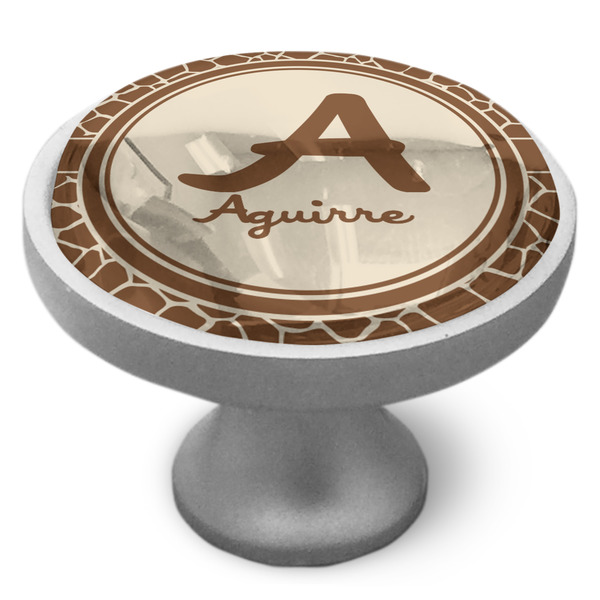 Custom Giraffe Print Cabinet Knob (Personalized)