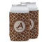 Giraffe Print Can Cooler (12 oz) w/ Name and Initial