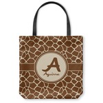 Giraffe Print Canvas Tote Bag - Large - 18"x18" (Personalized)