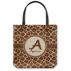 Giraffe Print Canvas Tote Bag (Personalized)