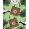 Giraffe Print Canvas Tote Lifestyle Front and Back- 13x13