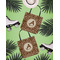 Giraffe Print Canvas Tote Lifestyle Front and Back