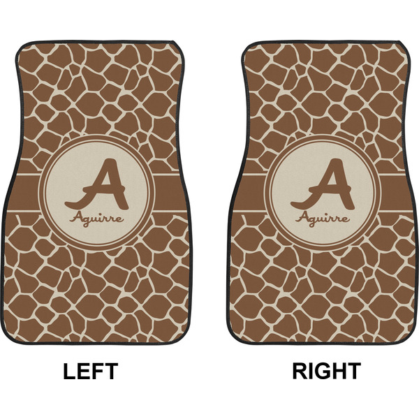 Giraffe Print Car Mat Front - Approval