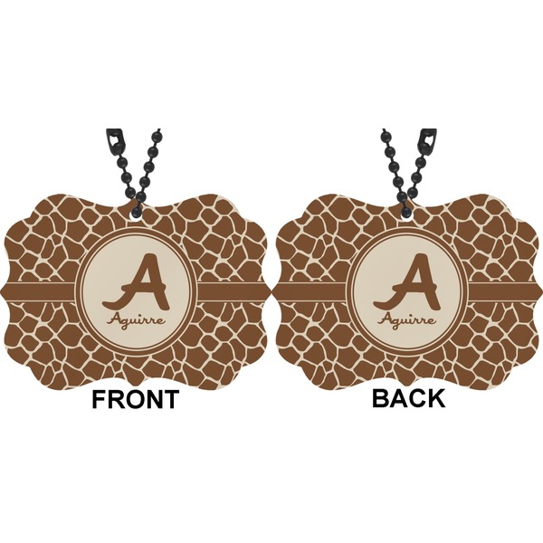 Giraffe Print Car Ornament (Approval)