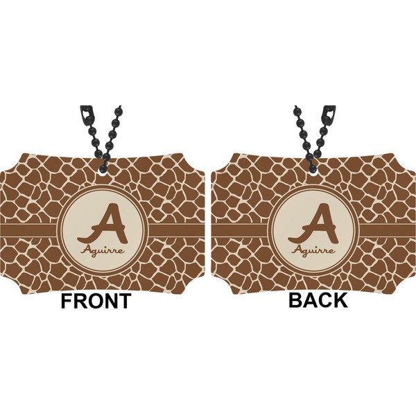 Giraffe Print Car Ornament - Berlin (Approval)