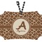 Giraffe Print Rear View Mirror Ornament (Personalized)