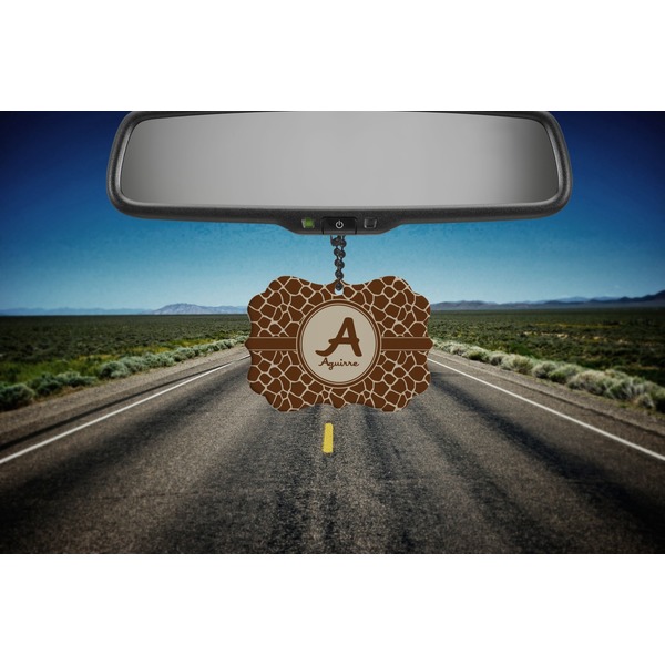 Giraffe Print Car Ornament (Road)