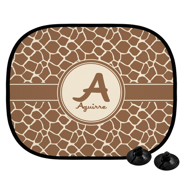 Custom Giraffe Print Car Side Window Sun Shade (Personalized)