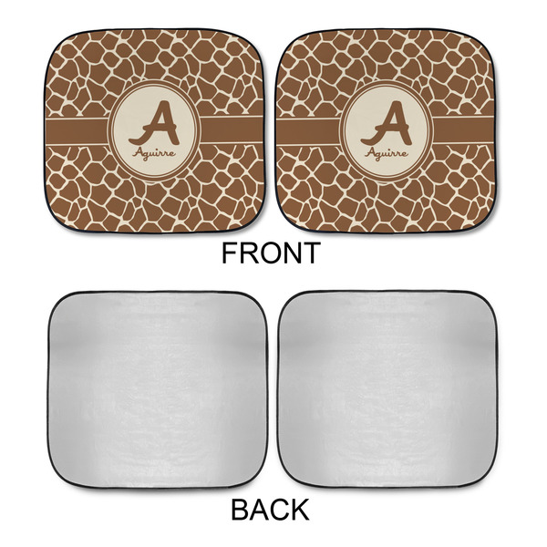 Giraffe Print Car Sun Shades - APPROVAL