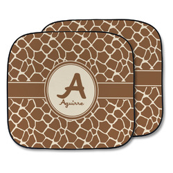 Giraffe Print Car Sun Shade - Two Piece (Personalized)
