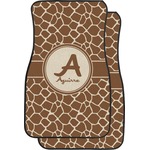 Giraffe Print Car Floor Mats (Front Seat) (Personalized)