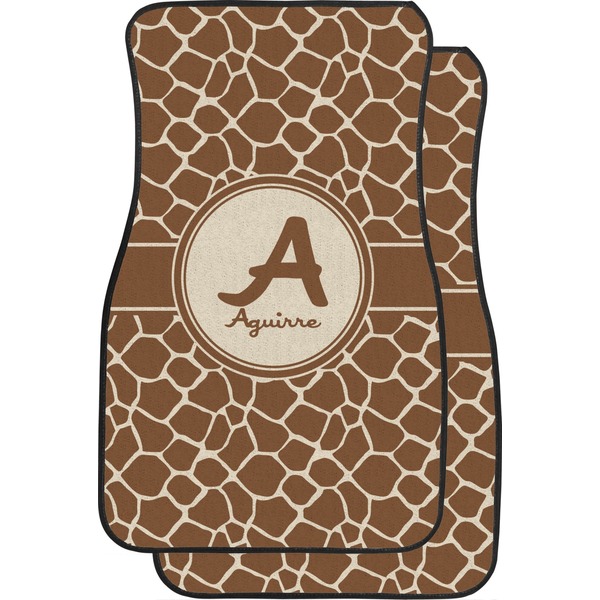 Giraffe Print Custom Car Floor Mats (Front Seat)