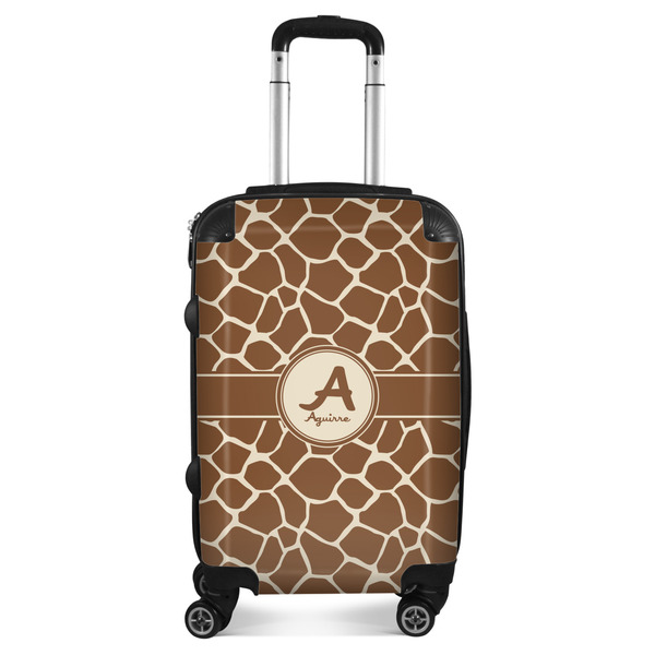 Custom Giraffe Print Suitcase - 20" Carry On (Personalized)
