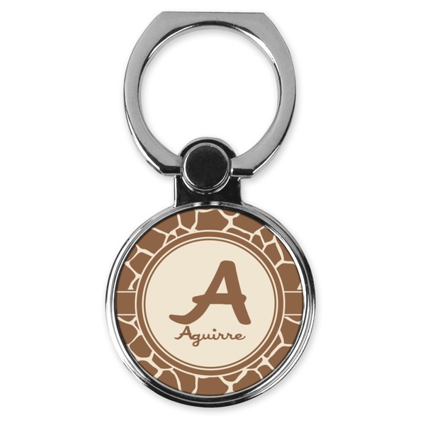 Custom Giraffe Print Cell Phone Ring Stand & Holder (Personalized)