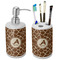 Giraffe Print Ceramic Bathroom Accessories Set (Personalized)