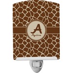 Giraffe Print Ceramic Night Light (Personalized)