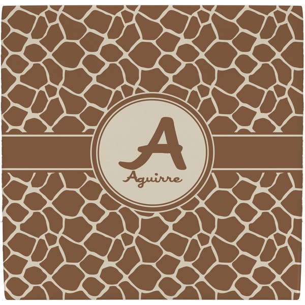 Custom Giraffe Print Ceramic Tile Hot Pad (Personalized)