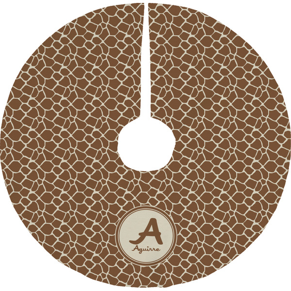 Custom Giraffe Print Tree Skirt (Personalized)