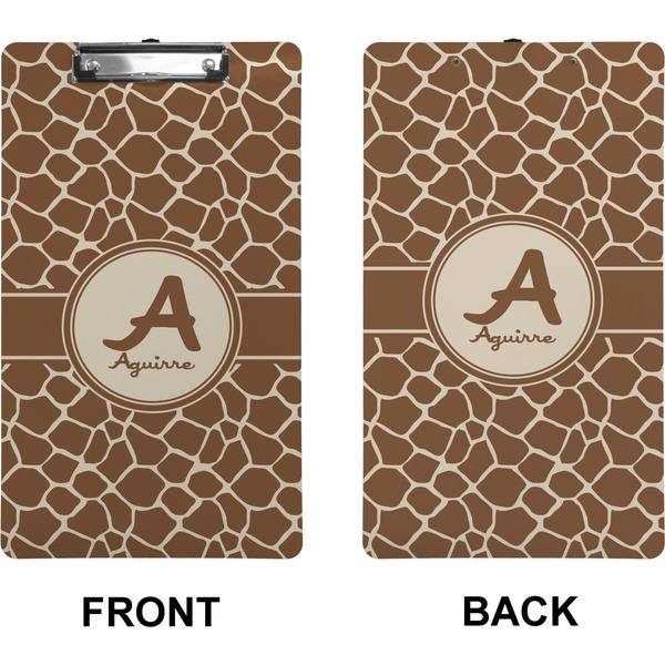 Giraffe Print Clipboard (Legal) (Front + Back)