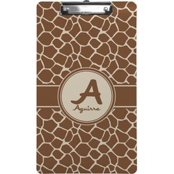 Giraffe Print Clipboard (Legal Size) (Personalized)