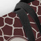 Giraffe Print Closeup of Tote w/Black Handles