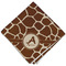 Giraffe Print Cloth Napkins - Personalized Dinner (Folded Four Corners)