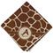 Giraffe Print Cloth Dinner Napkin - Single w/ Name and Initial