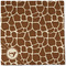 Giraffe Print Cloth Napkins - Personalized Dinner (Full Open)