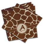 Giraffe Print Cloth Napkins (Set of 4) (Personalized)