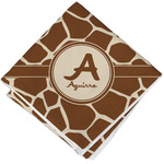 Giraffe Print Cloth Napkin w/ Name and Initial