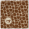 Giraffe Print Cloth Napkins - Personalized Lunch (Single Full Open)