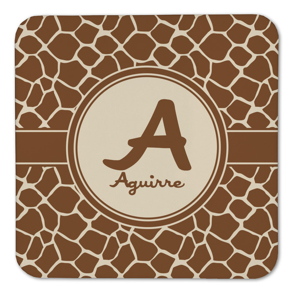 Giraffe Print Coaster Set - FRONT (one)