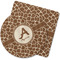 Giraffe Print Rubber Backed Coaster (Personalized)